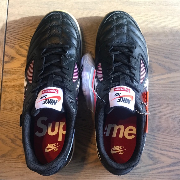 🆕 Supreme x Nike SB Gato Sz 10 Black/White/Teal - Picture 5 of 8